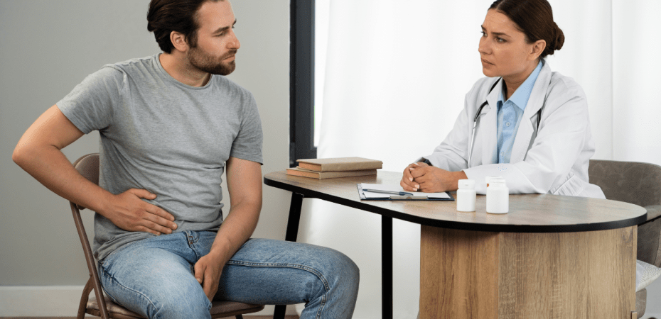 Ilustração médica mostrando rim com possível tumor, em tom predominante laranja para o Junho Laranja.